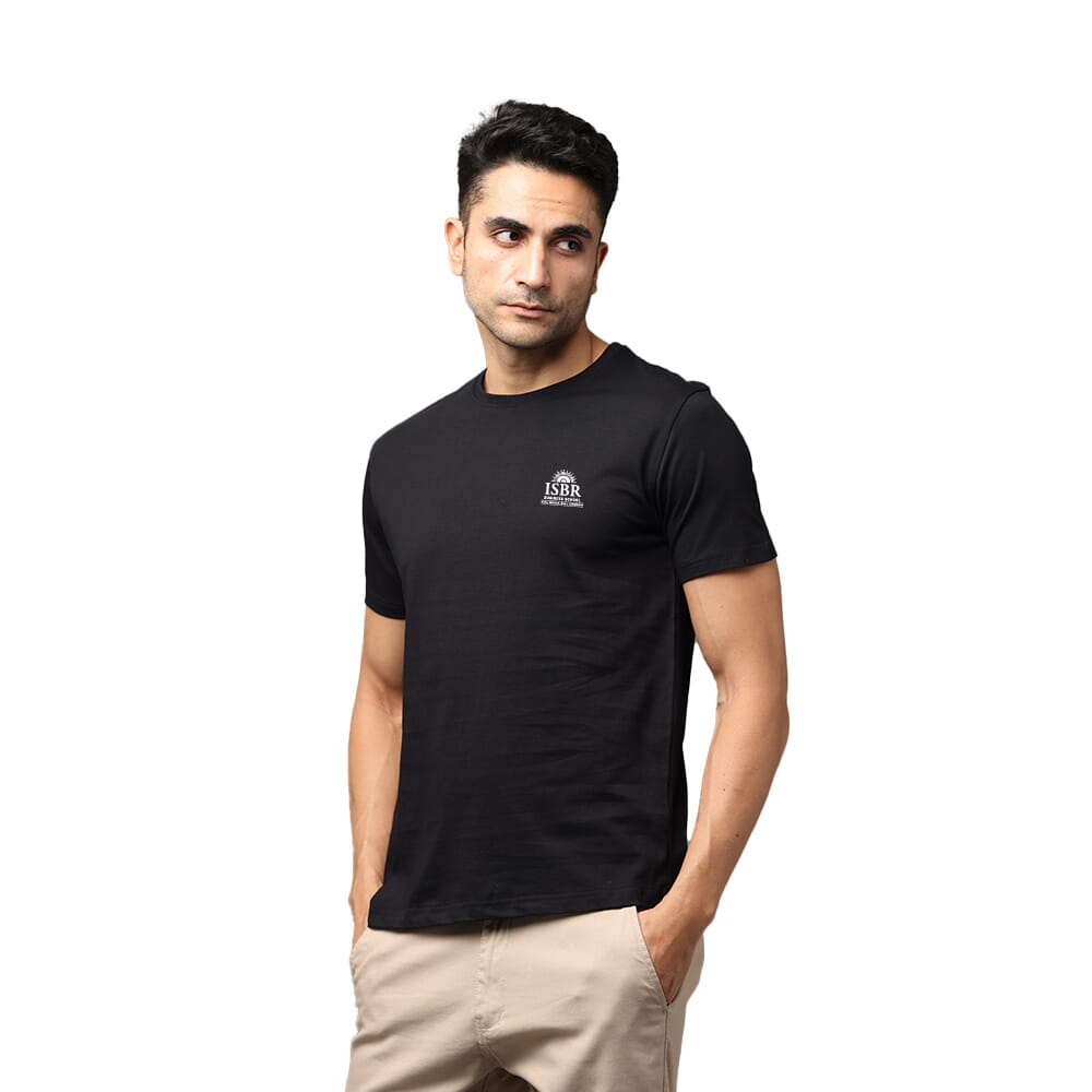 Greys&Blues Pima Round neck T-Shirt-Black